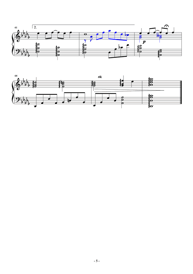 王心凌-月光(演奏版)钢琴曲谱（图5）