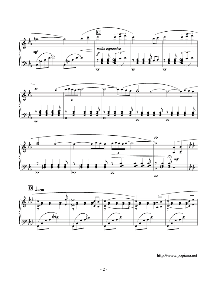 Fantasia钢琴曲谱（图2）