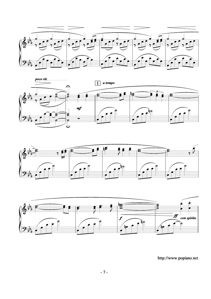 Fantasia钢琴曲谱（图7）