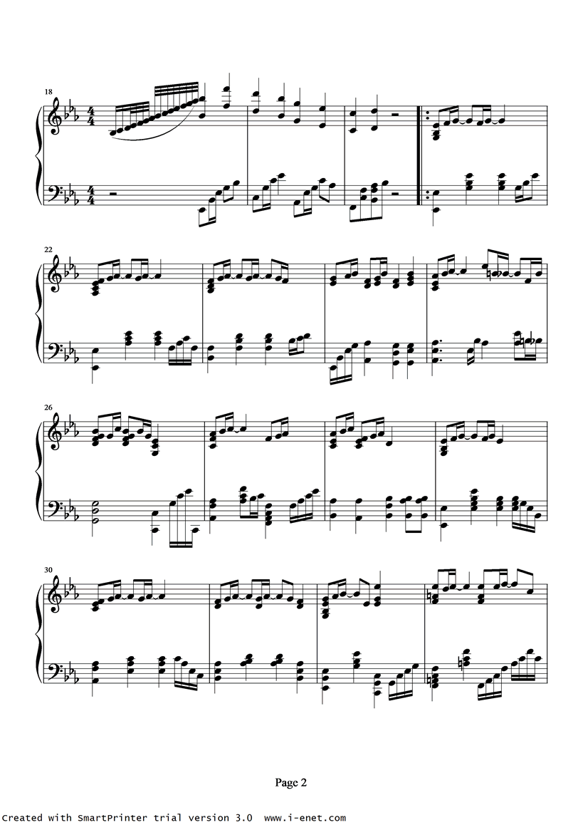 爱是永恒钢琴曲谱（图2）