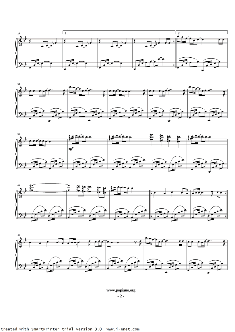 地球仪钢琴曲谱（图2）