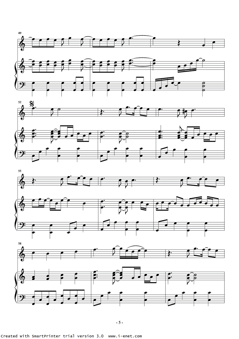 Paradise钢琴曲谱（图5）