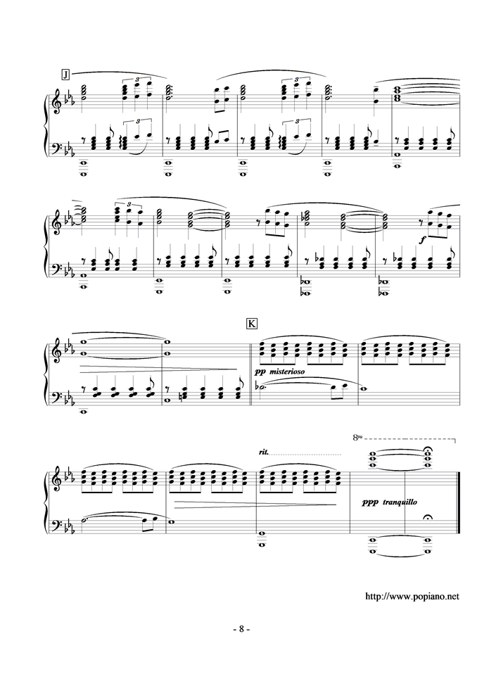 Fantasia钢琴曲谱（图8）