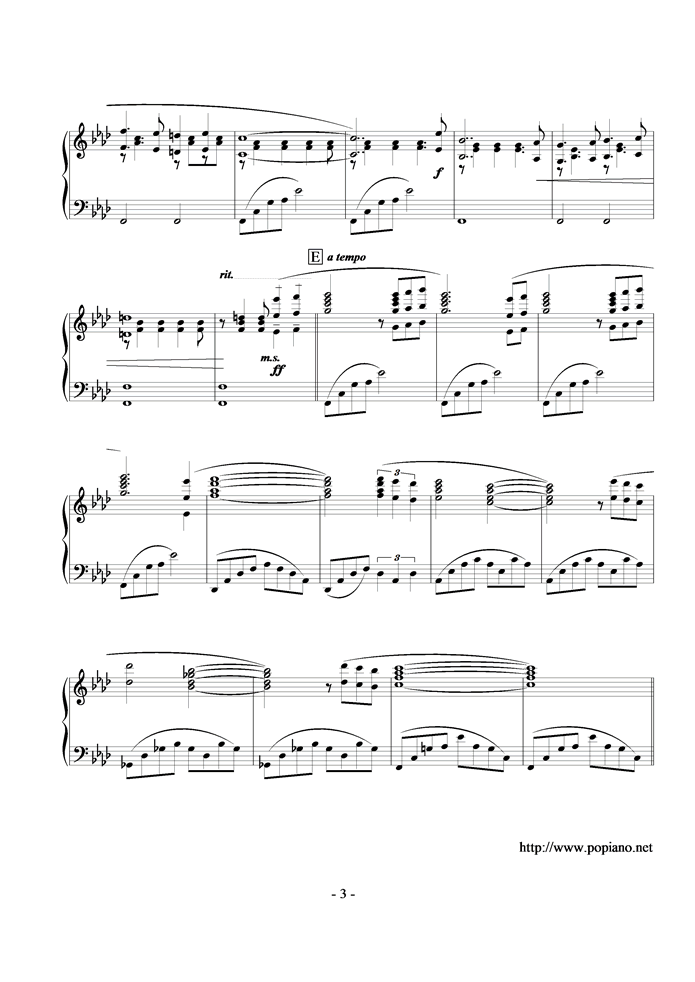 Fantasia钢琴曲谱（图3）