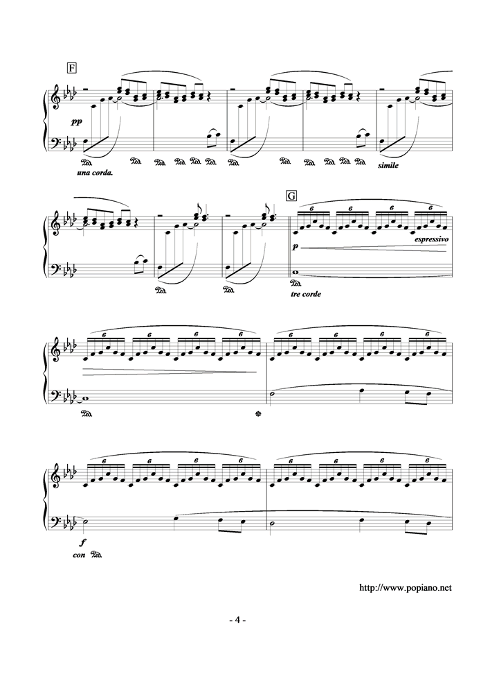 Fantasia钢琴曲谱（图4）
