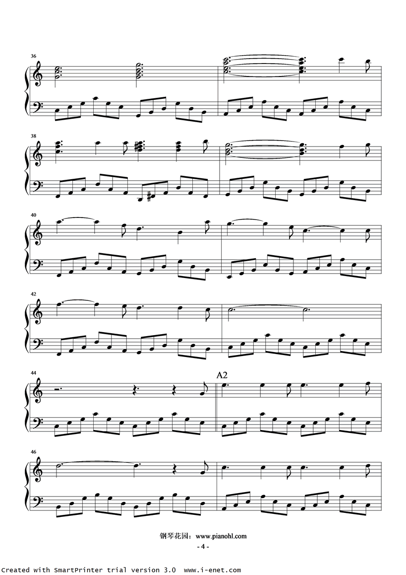 生日快乐钢琴曲谱（图4）