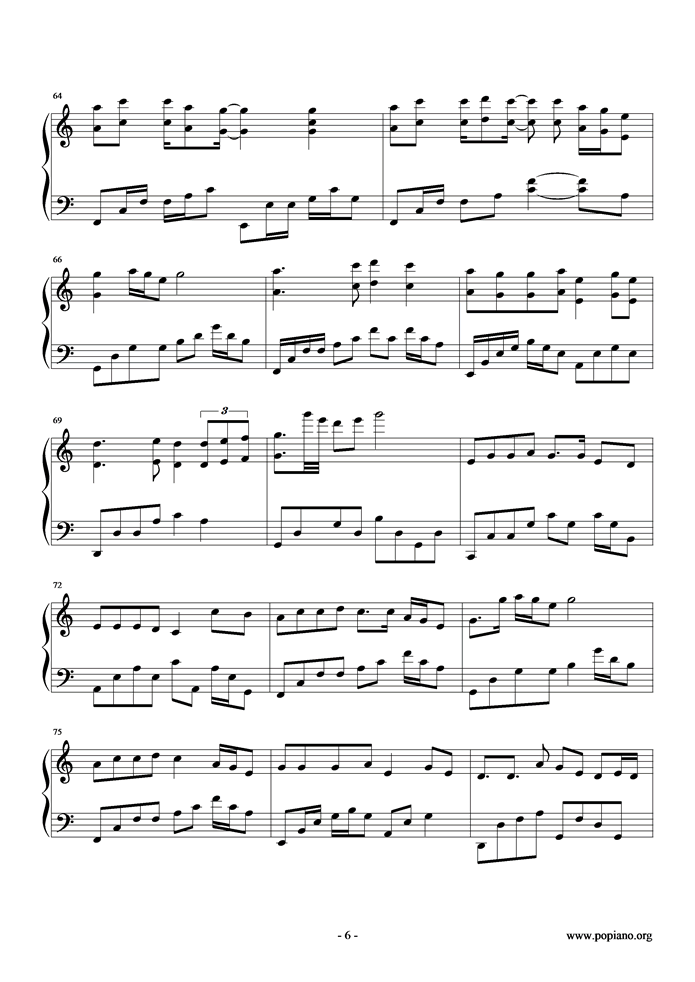 沉默是金钢琴曲谱（图6）