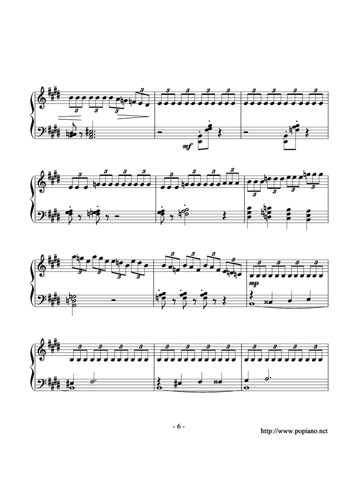 A Wish to the Moon钢琴曲谱（图6）
