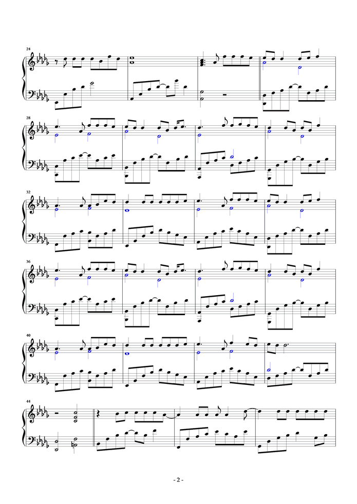 给我一首歌的时间钢琴曲谱（图2）
