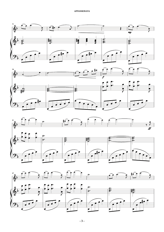 Appassionata钢琴曲谱（图3）