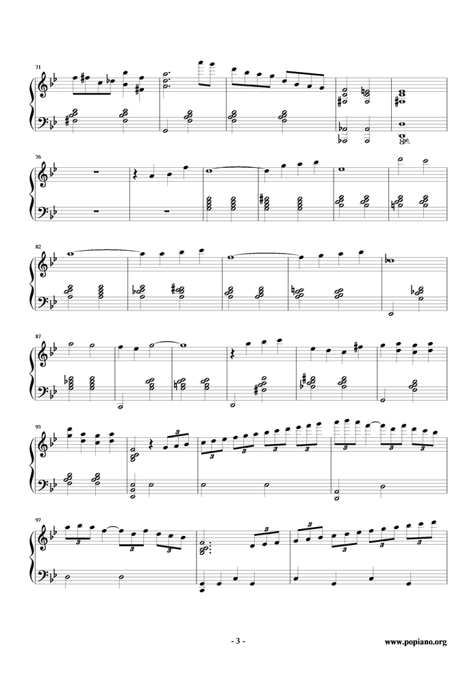 Ballade钢琴曲谱（图3）