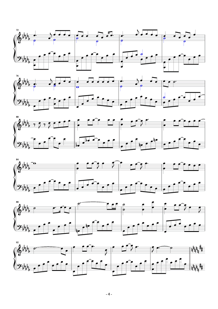 给我一首歌的时间钢琴曲谱（图4）