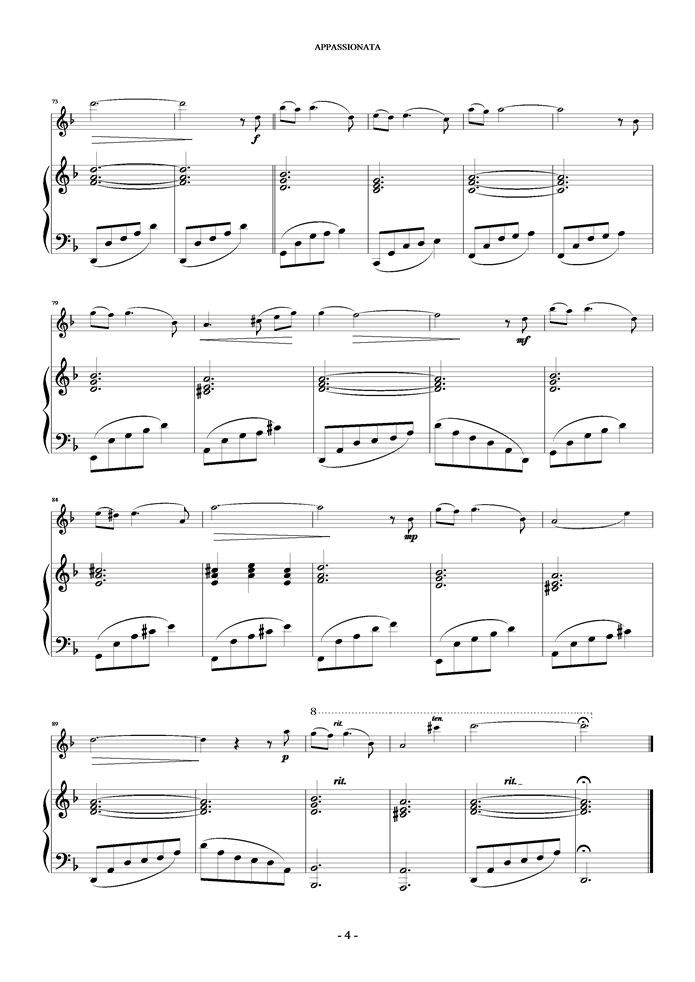 Appassionata钢琴曲谱（图4）