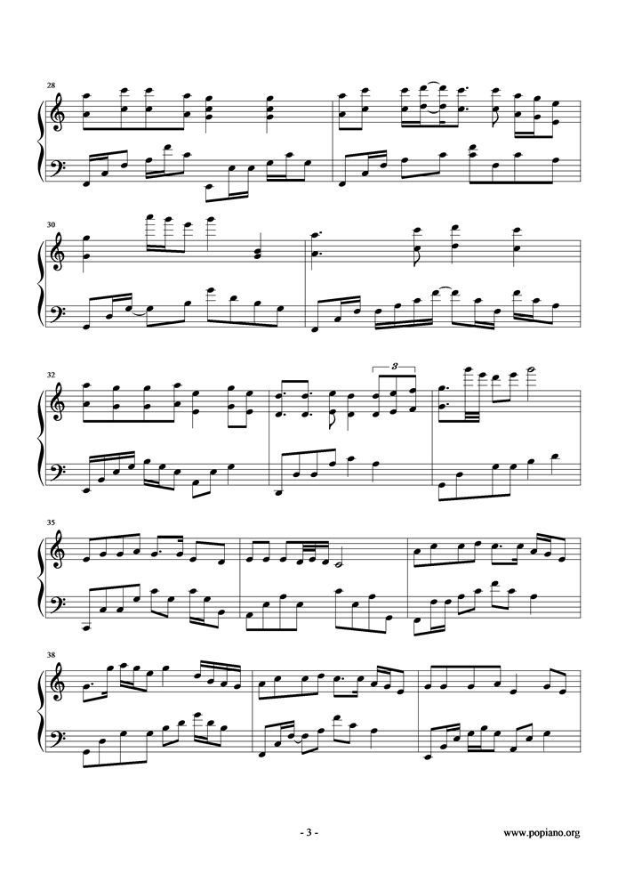 沉默是金钢琴曲谱（图3）
