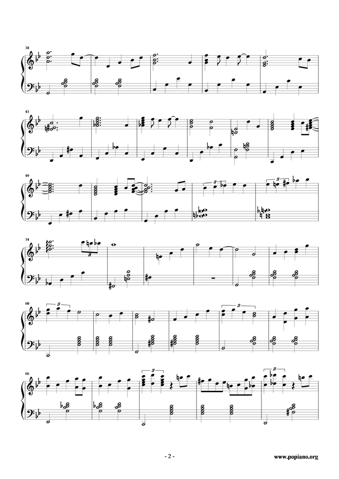 Ballade钢琴曲谱（图2）
