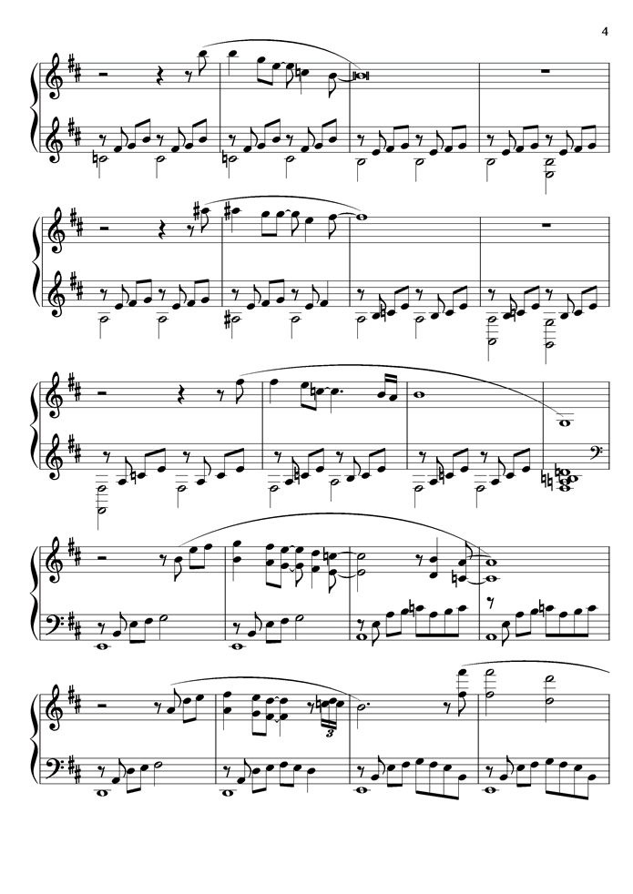 dream of the forgotten child钢琴曲谱（图4）