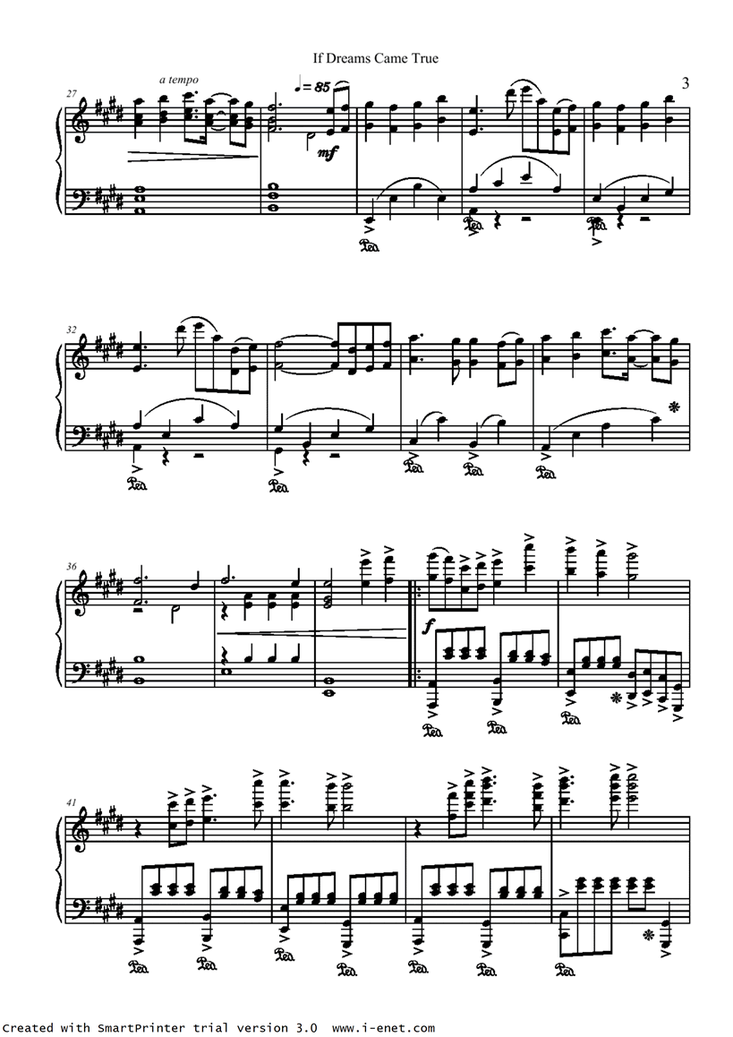 if  dream  came  true钢琴曲谱（图3）