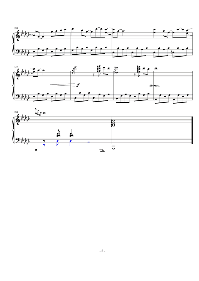 My neighbor Totoro钢琴曲谱（图6）