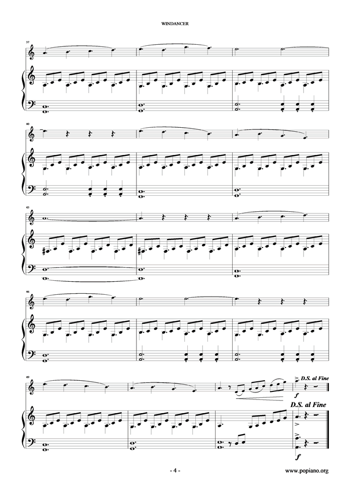 Windancer钢琴曲谱（图4）