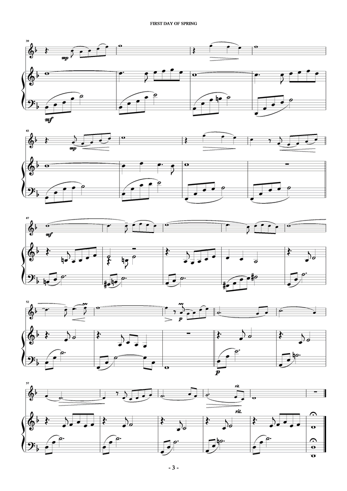First Day Of Spring钢琴曲谱（图3）