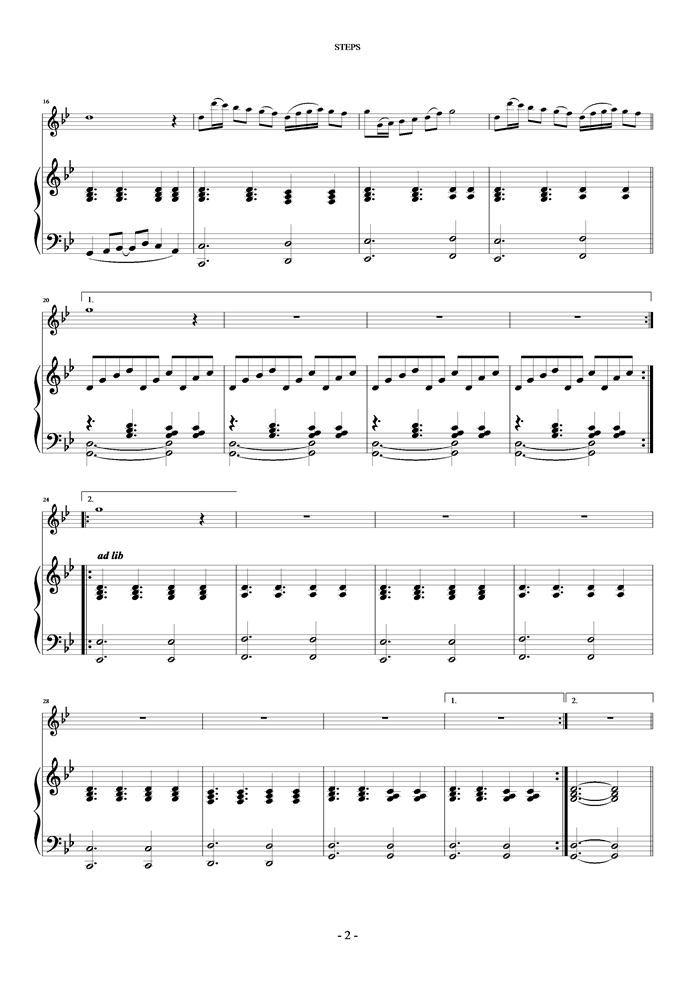 Steps钢琴曲谱（图2）