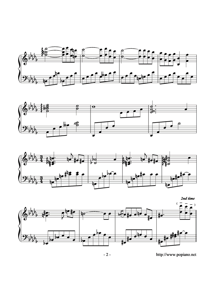 Nostalgia钢琴曲谱（图2）