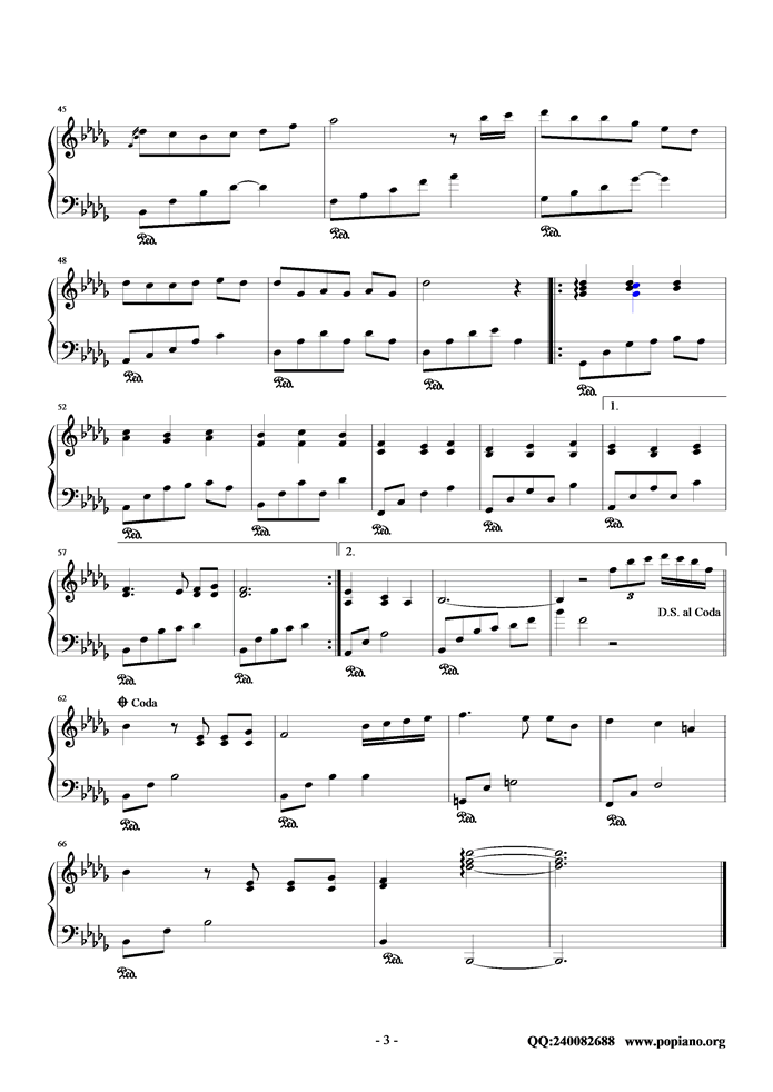 Serenade in Autumn钢琴曲谱（图3）