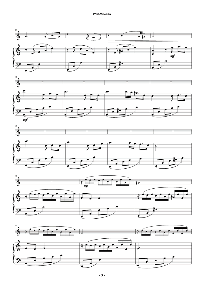 Passacaglia钢琴曲谱（图3）