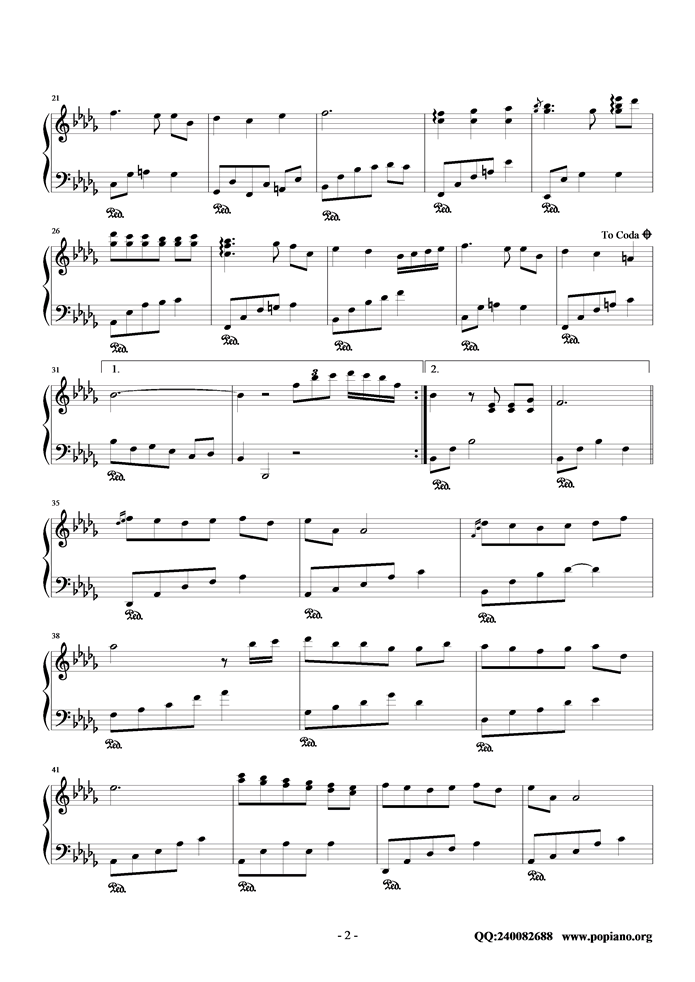 Serenade in Autumn钢琴曲谱（图2）