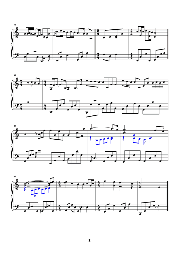 Gabriel钢琴曲谱（图3）