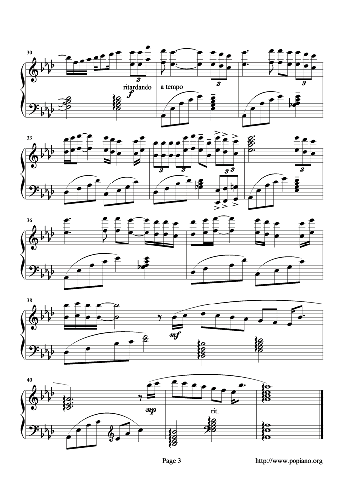 风往北吹钢琴曲谱（图3）