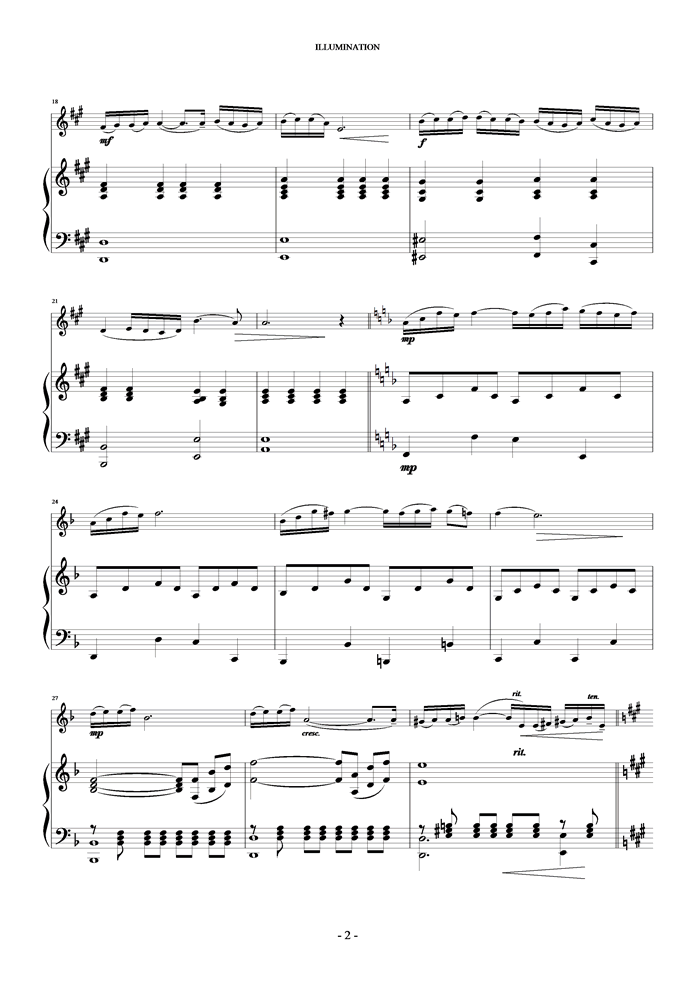 Illumination钢琴曲谱（图2）