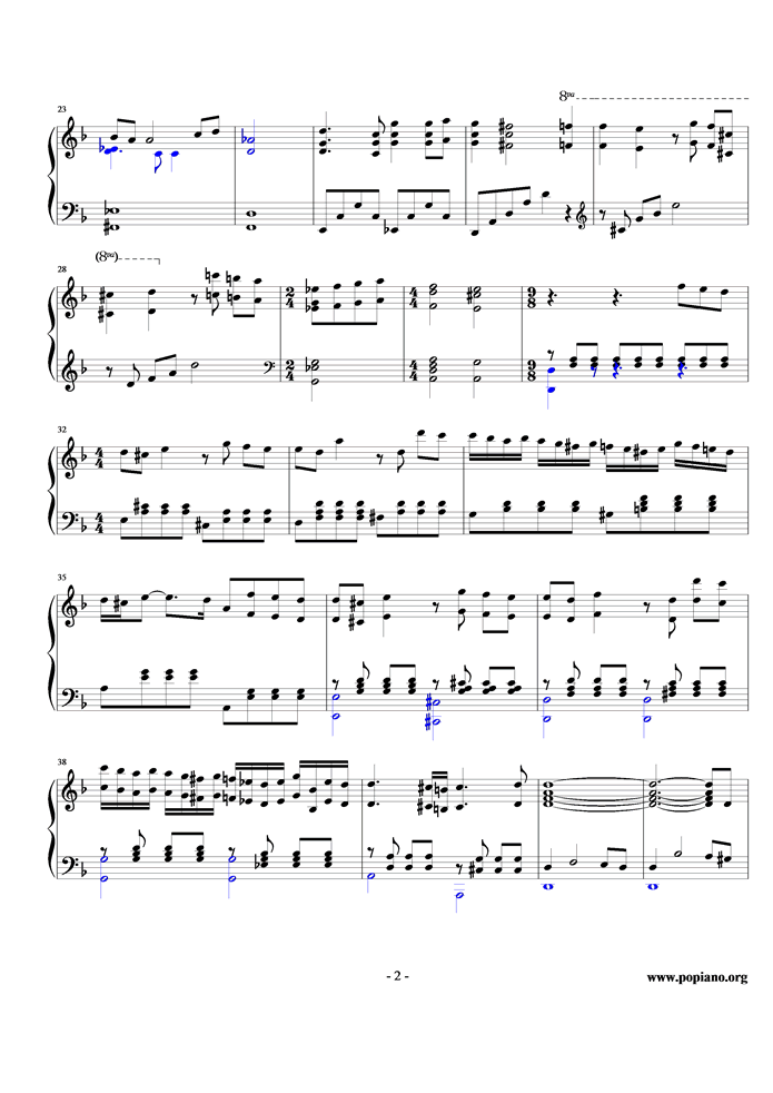 La Pioggia钢琴曲谱（图2）