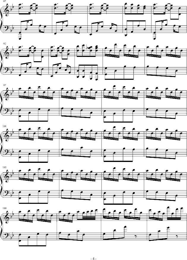 Castlevania - Bloody Tears钢琴曲谱（图4）