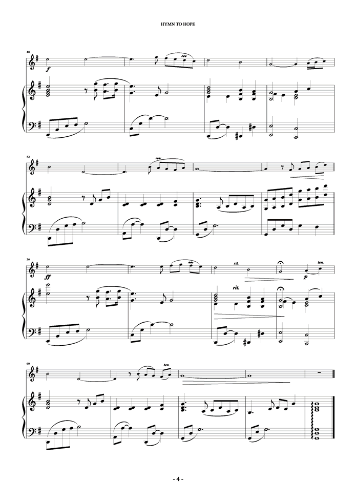 Hymn To Hope钢琴曲谱（图4）