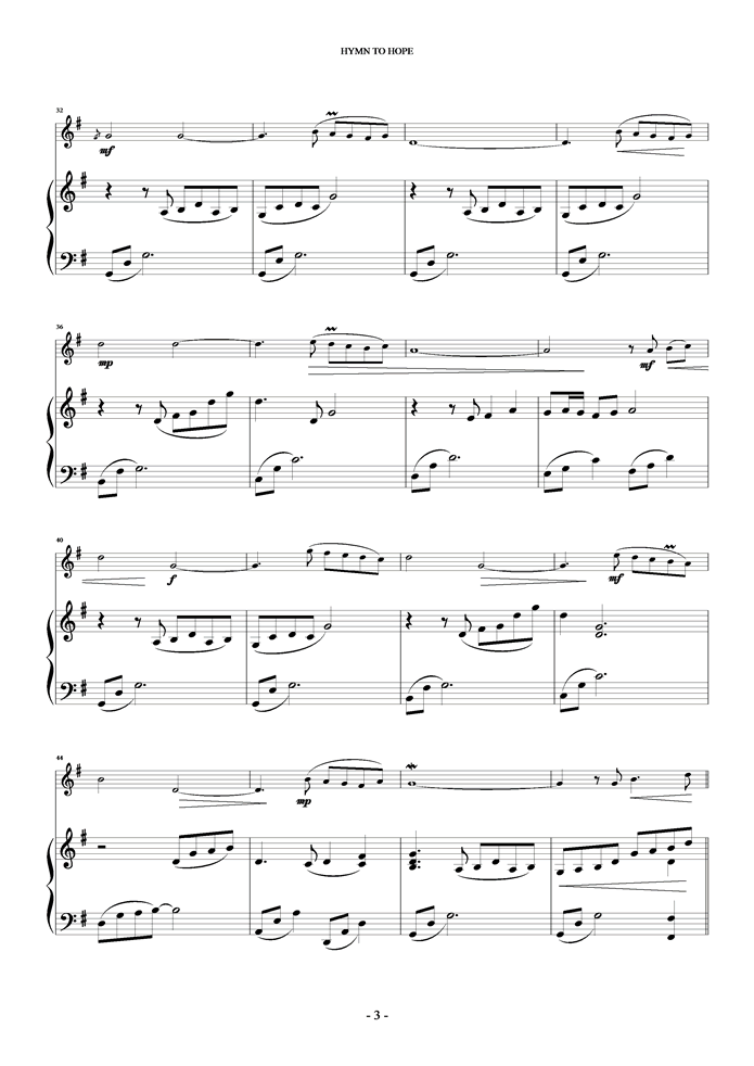 Hymn To Hope钢琴曲谱（图3）