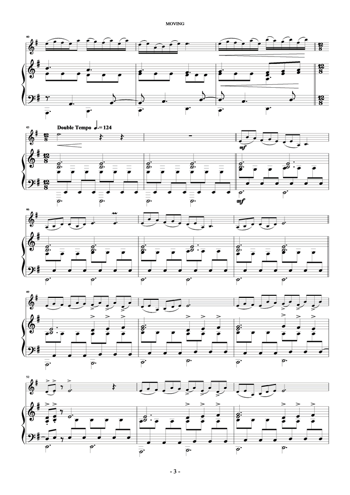 Moving钢琴曲谱（图3）