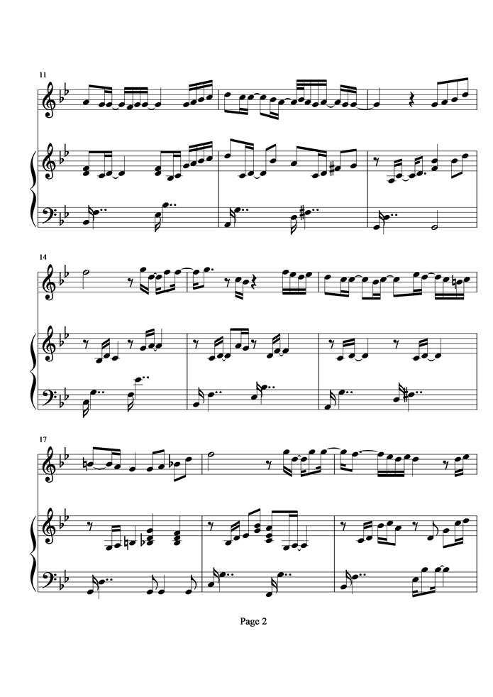 习惯钢琴曲谱（图2）
