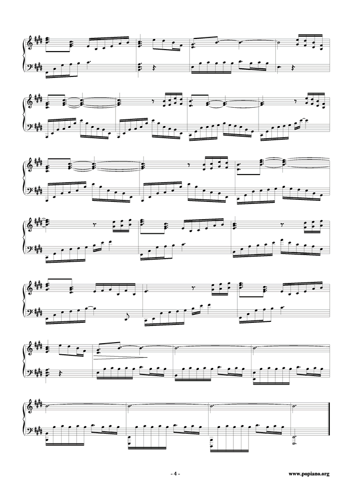水丽舞钢琴曲谱（图4）
