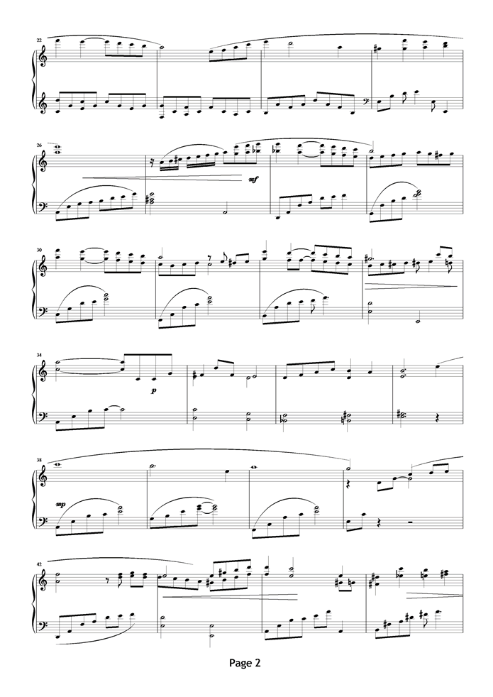 微光角落钢琴曲谱（图2）