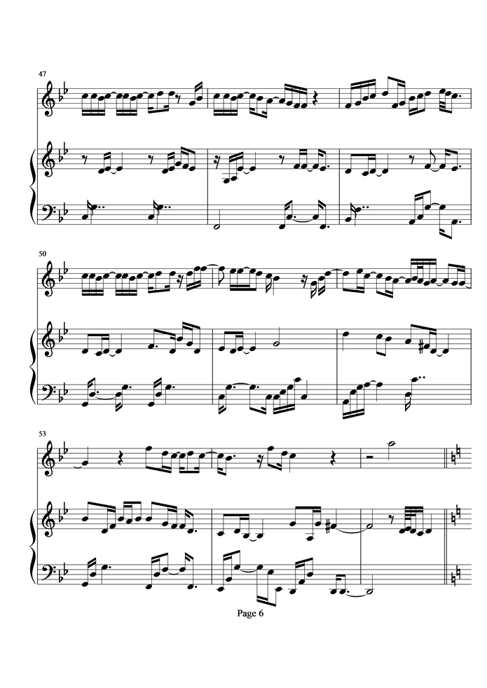 习惯钢琴曲谱（图6）