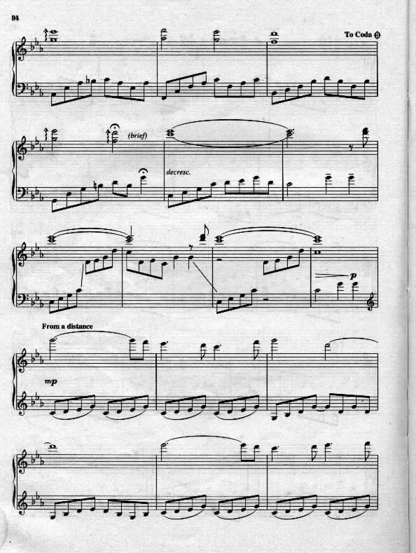 一个男人的梦钢琴曲谱（图3）