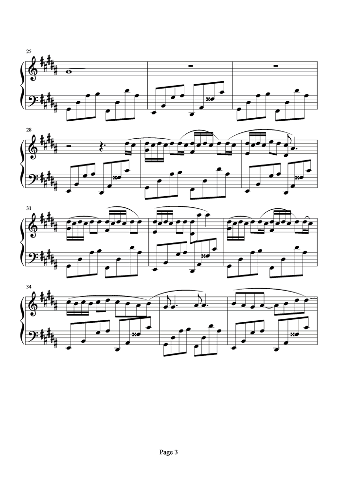 潜龙勿用钢琴曲谱（图3）