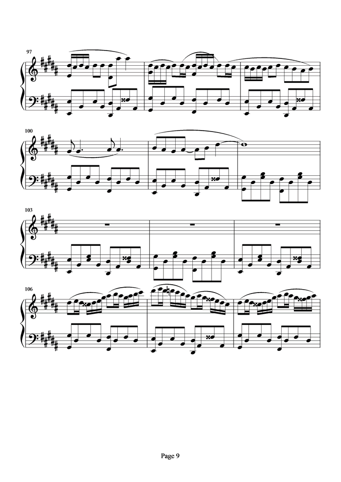 潜龙勿用钢琴曲谱（图9）