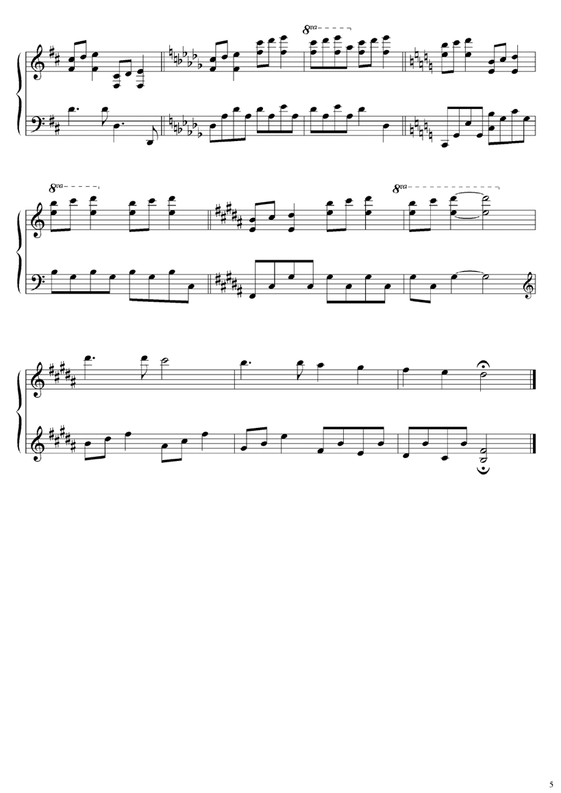 what beautiful stars钢琴曲谱（图5）