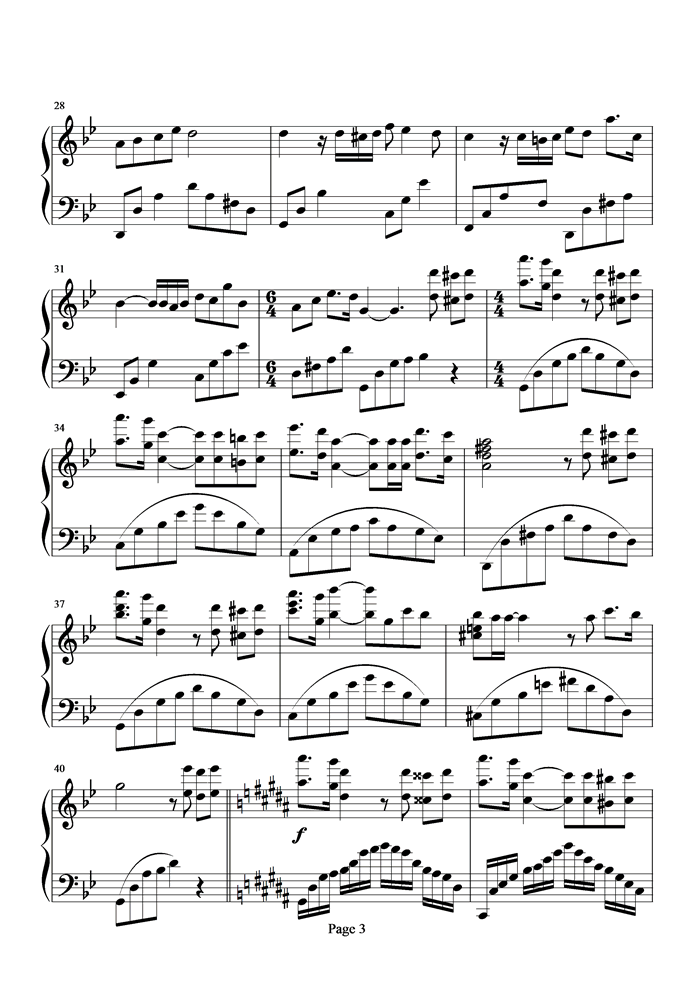让梦冬眠钢琴曲谱（图3）