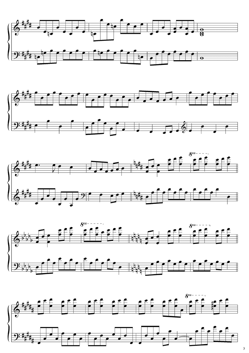 what beautiful stars钢琴曲谱（图3）