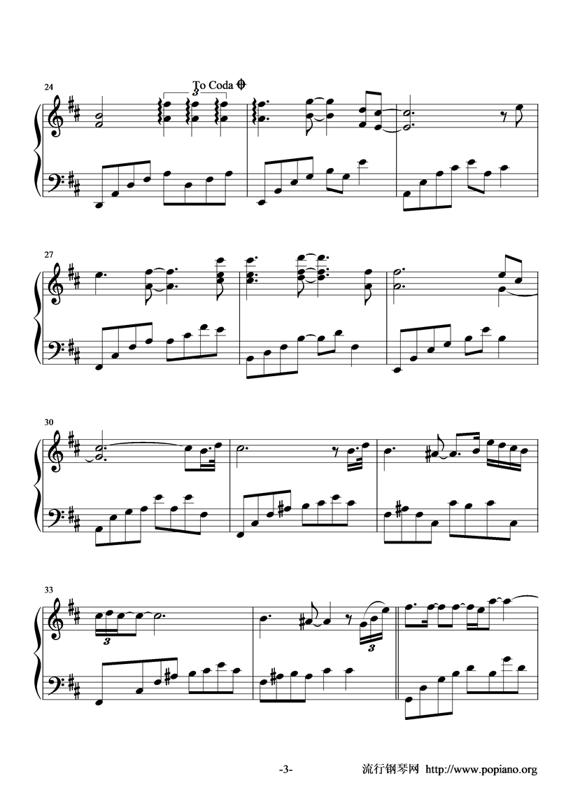 Whispers In The Dark钢琴曲谱（图3）