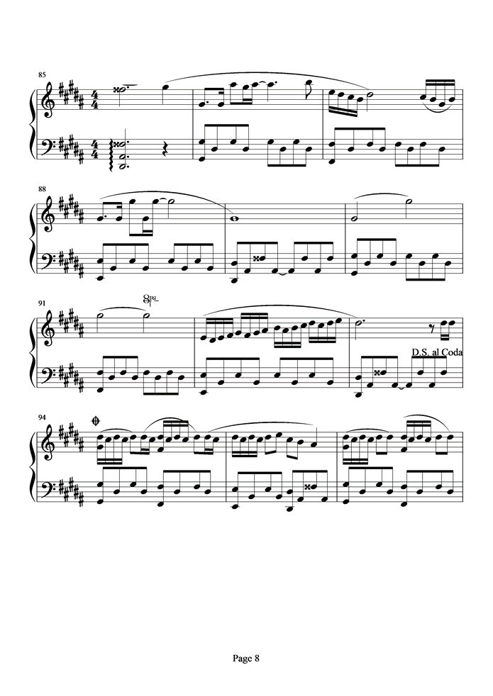 潜龙勿用钢琴曲谱（图8）
