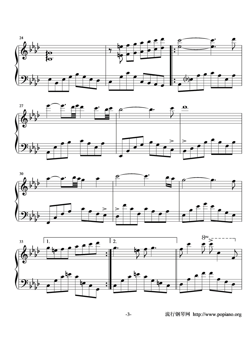 first touch钢琴曲谱（图3）